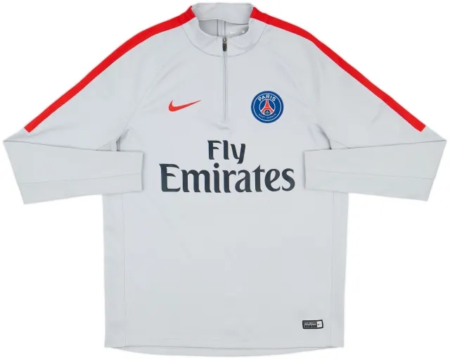 2016-17 Paris Saint-Germain Nike 1/4 Zip Training Top - 8/10 - (L)
