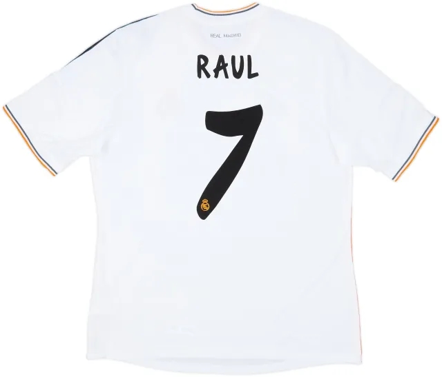 2013-14 Real Madrid Home Shirt Raul #7 (XL)