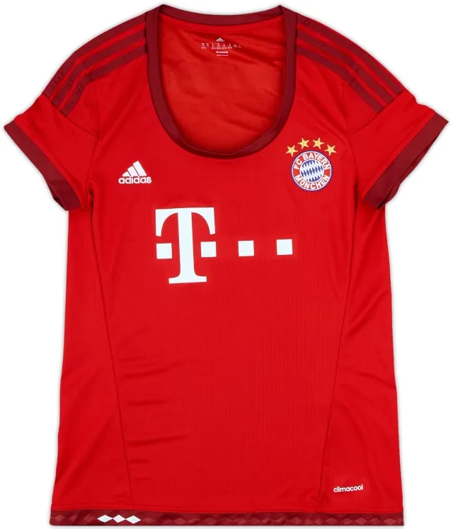 adidas Bayern Munich Womens SS Home Shirt 2015/16