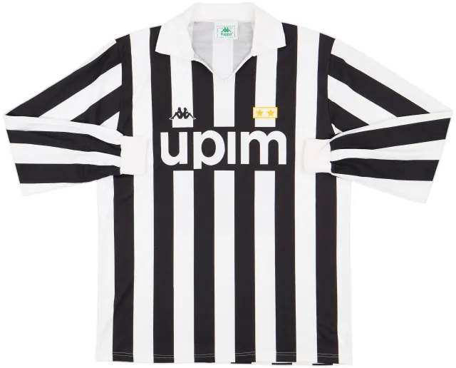 1989-90 Juventus Basic Home L/S Shirt - 9/10 - (XL)