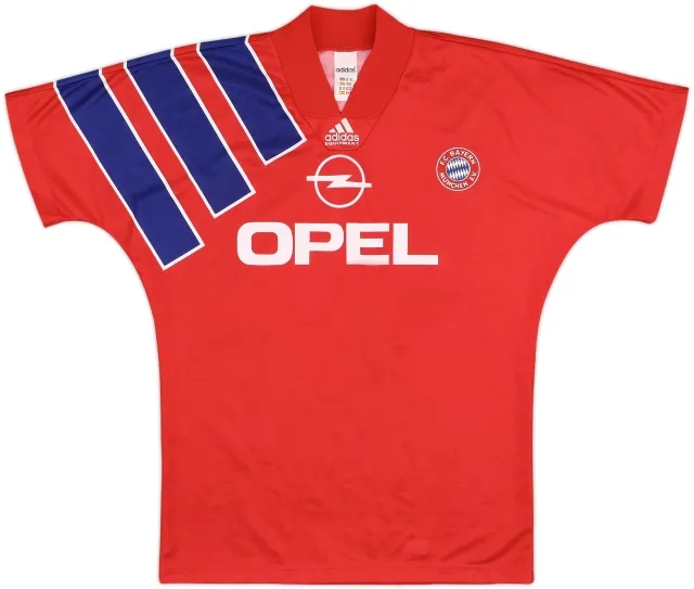 adidas Bayern Munich Mens SS Home Shirt 1991/93