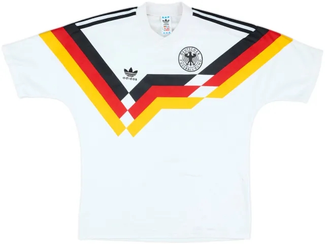 adidas Germany Mens SS Home Shirt 1988