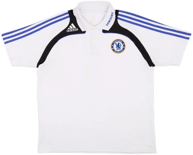 2008-09 Chelsea adidas Polo Shirt - 8/10 - (L)