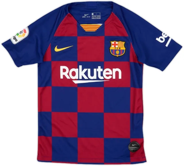 Nike Barcelona Boys SS Home Shirt 2019/20