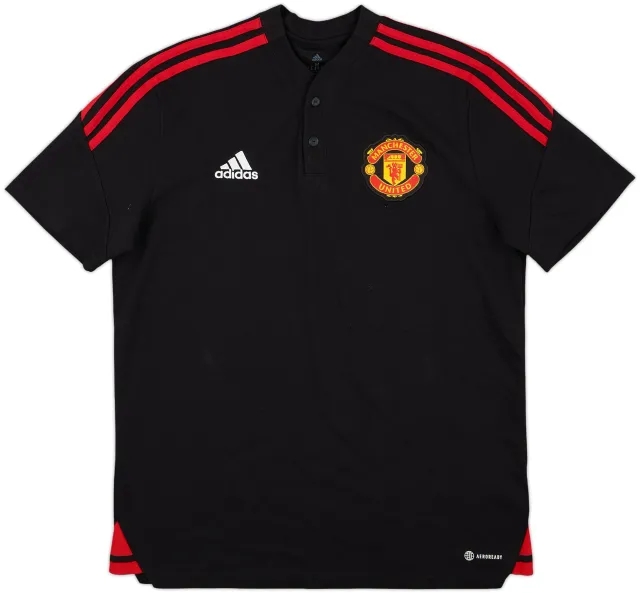 2022-23 Manchester United adidas Polo Shirt - 9/10 - (M)