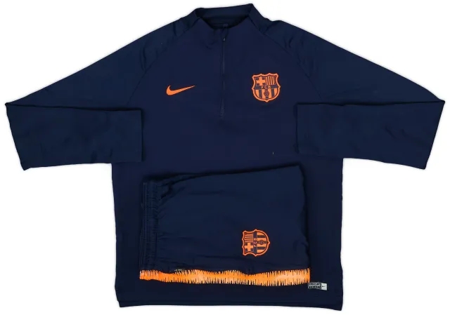2018-19 Barcelona Nike Tracksuit - 9/10 - (M)