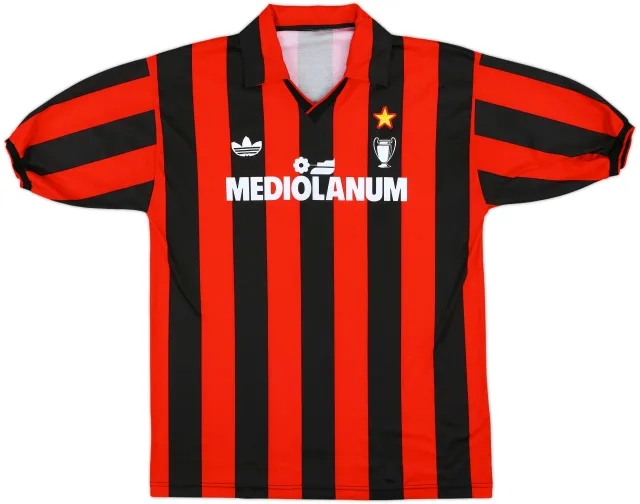 1990-91 AC Milan Home Shirt - 8/10 - (L)