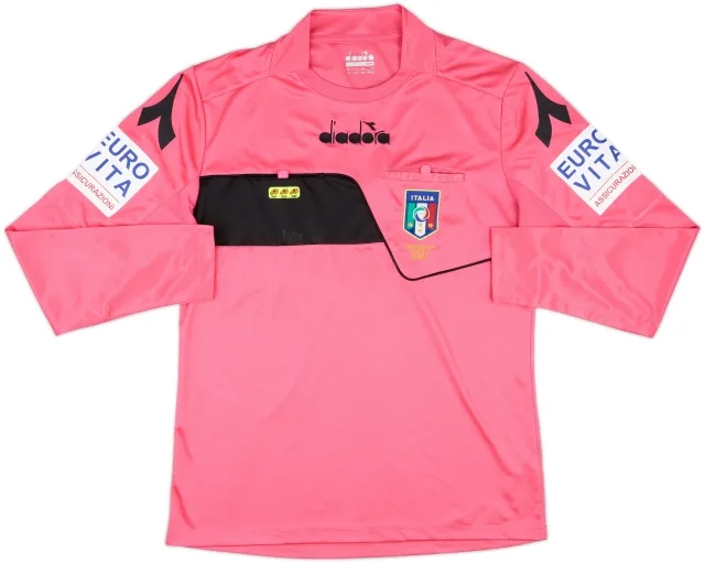 2017-18 Italy Diadora Referee L/S Shirt - 7/10 - (M)