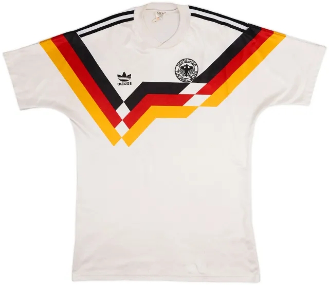 adidas Germany Mens SS Home Shirt 1988