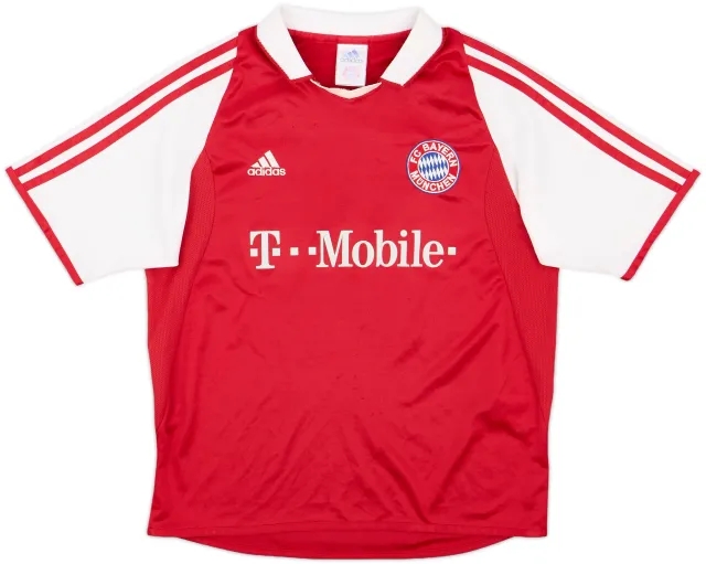 adidas Bayern Munich Boys SS Home Shirt 2003/04