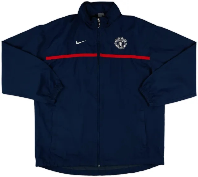 2003-04 Manchester United Nike Hooded Rain Jacket - 8/10 - (L)