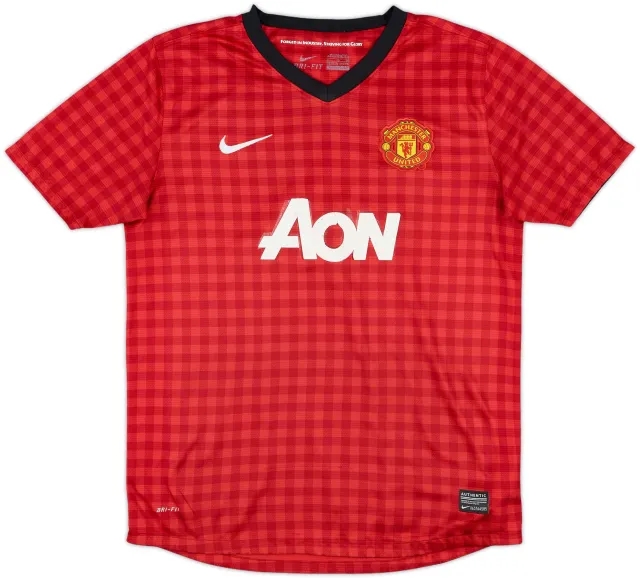 Nike Manchester United Boys SS Home Shirt 2012/13