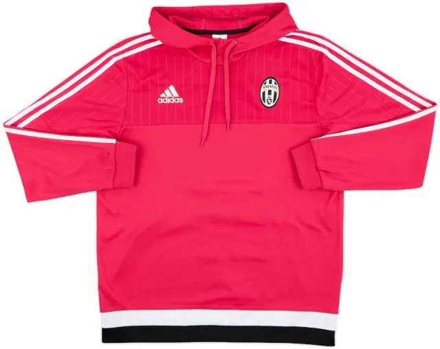 2015-16 Juventus adidas Hooded Sweat Top - 7/10 - (L)