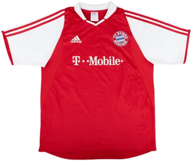 adidas Bayern Munich Boys SS Home Shirt 2003/04