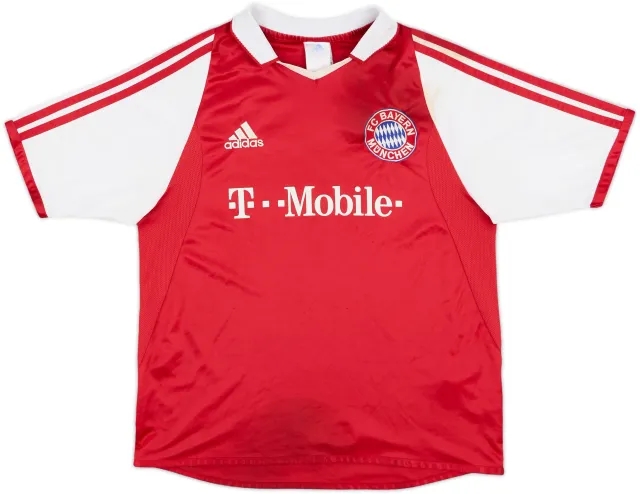 adidas Bayern Munich Boys SS Home Shirt 2003/04