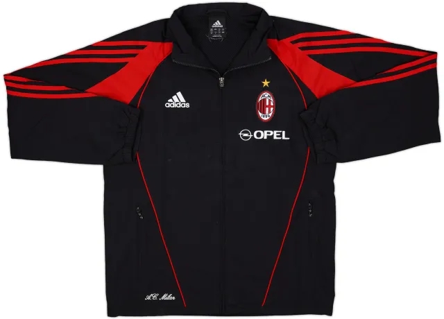 2005-06 AC Milan adidas Track Jacket - 8/10 - (M)