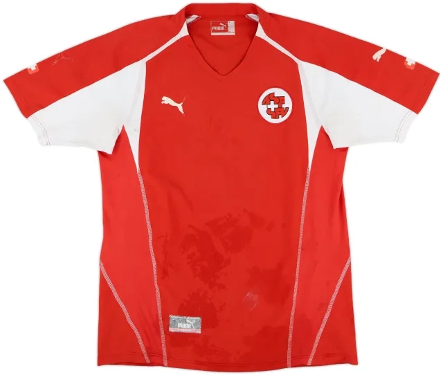 Puma Switzerland Mens SS Home Shirt 2004