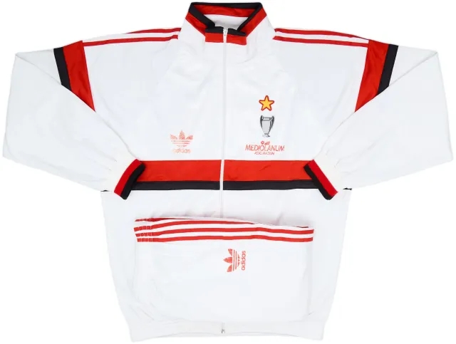 1990-92 AC Milan adidas Tracksuit - 6/10 - (XL)