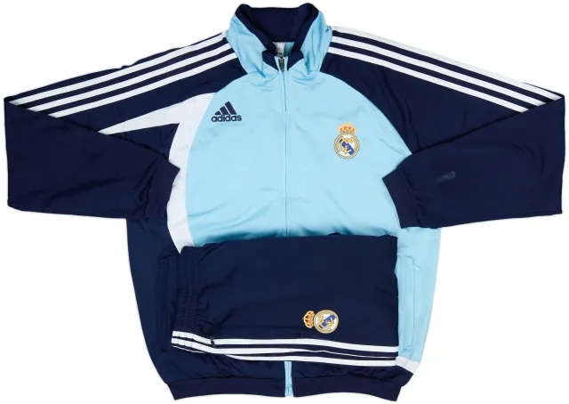 2007-08 Real Madrid adidas Full Tracksuit - 8/10 - (L)