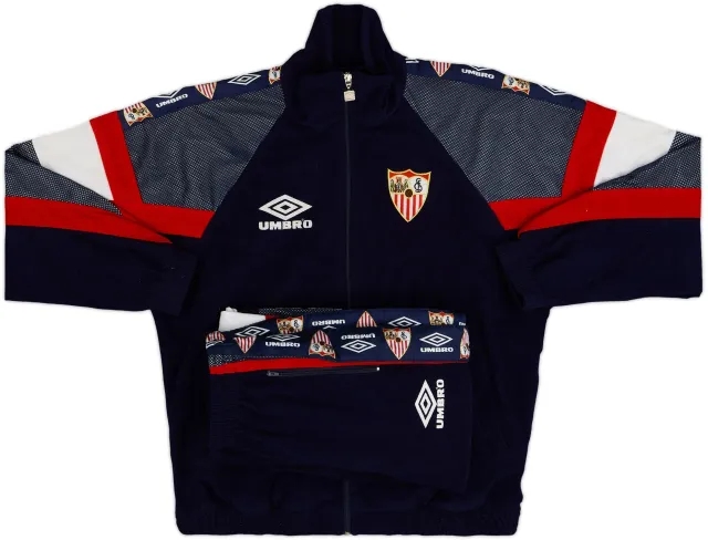 1995-96 Sevilla Umbro Tracksuit - 8/10 - (XL)