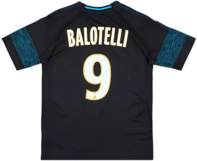 2018-19 Olympique Marseille Away Shirt Balotelli #9 - 9/10 - (S)