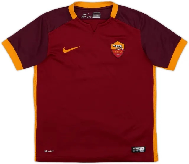 2016-17 Roma Home Shirt - 6/10 - (M.Boys)