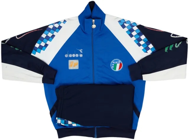 1990 Italy Diadora Full Tracksuit - 6/10 - (XL)