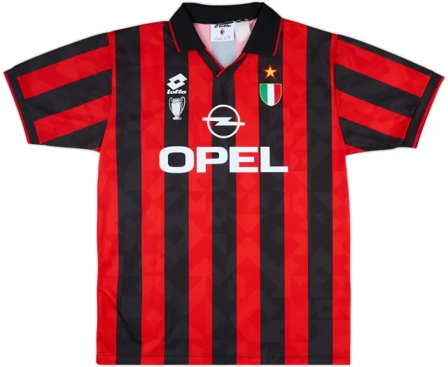 1994-95 AC Milan Home Shirt - 9/10 - (L)