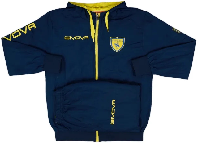 2015-16 Chievo Verona Givova Full Tracksuit - 8/10 - (L)