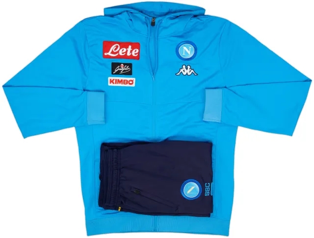 2017-18 Napoli Kappa Full Tracksuit - 8/10 - (XL)