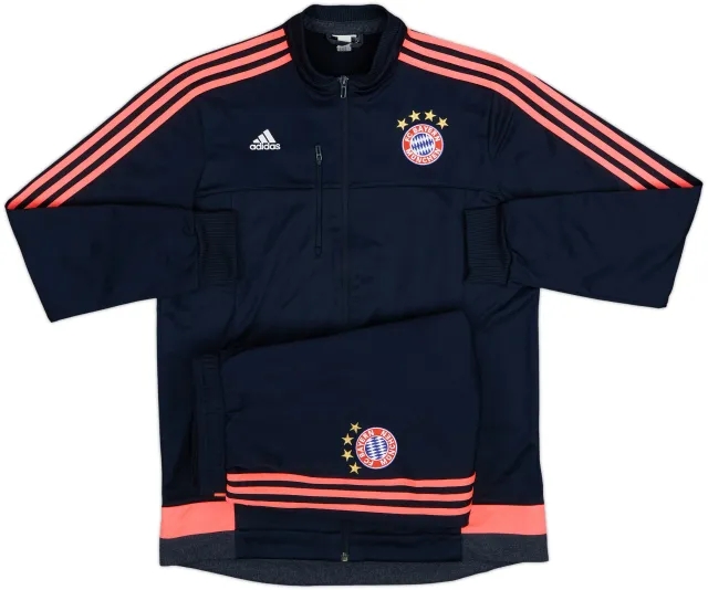 2015-16 Bayern Munich adidas CL Full Tracksuit - 9/10 - (L)