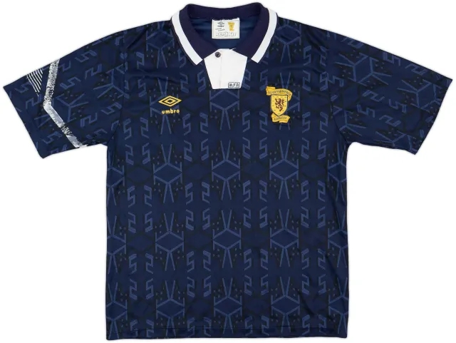 Umbro Scotland Mens SS Home Shirt 1991