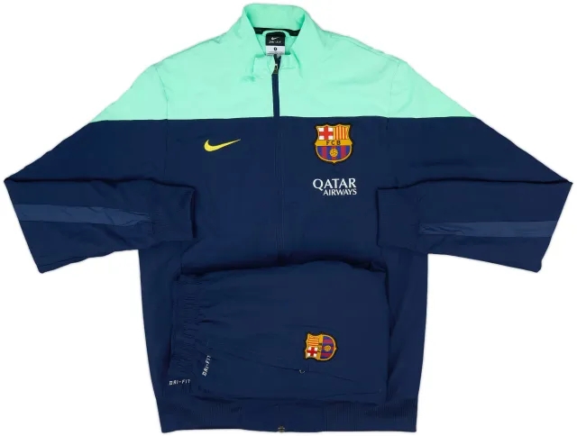 2013-14 Barcelona Nike Full Tracksuit - 9/10 - (S)