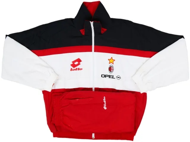 1994-95 AC Milan Lotto Full Tracksuit - 6/10 - (M)