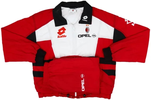 1995-96 AC Milan Lotto Tracksuit - 8/10 - (L)