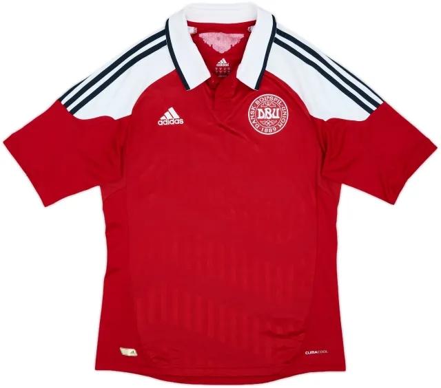 adidas Denmark Mens SS Home Shirt 2012