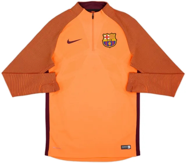2017-18 Barcelona Nike 1/4 Zip Training Top - 7/10 - (S)
