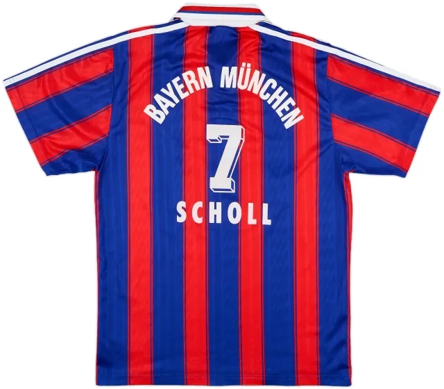 adidas Bayern Munich Mens SS Home Shirt 1995/97