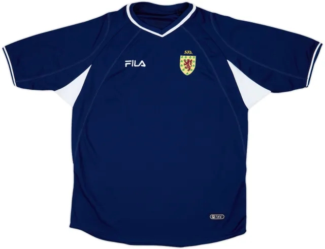 Fila Scotland Mens SS Home Shirt 2000