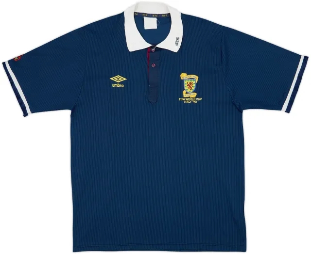 Umbro Scotland Mens SS Home Shirt 1988