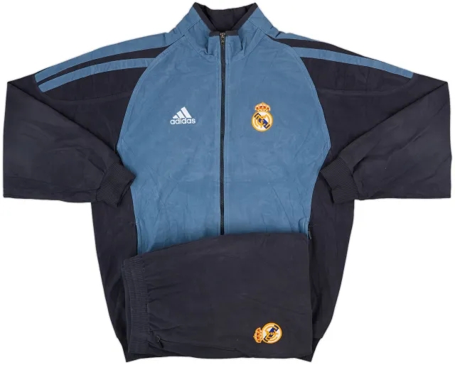 2001-02 Real Madrid adidas Tracksuit - 9/10 - (XL)