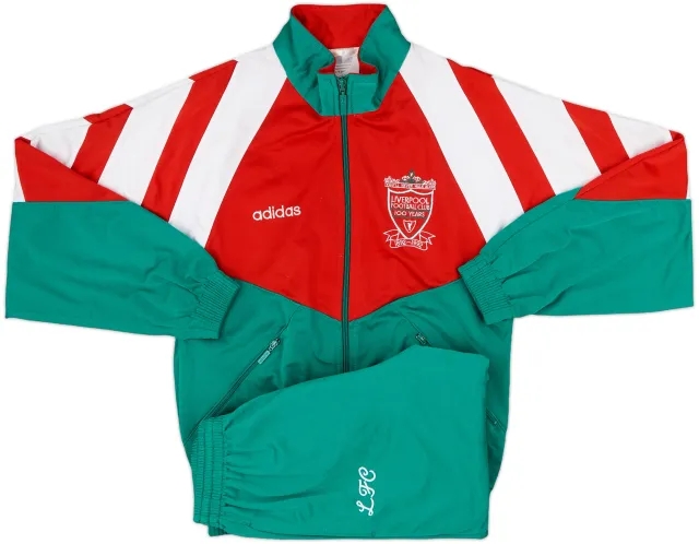 1992-93 Liverpool adidas Tracksuit - 8/10 - (L.Boys)