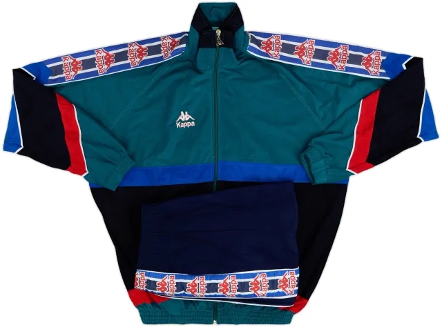 1995-96 Barcelona Kappa Training Tracksuit - 8/10 - (XL)
