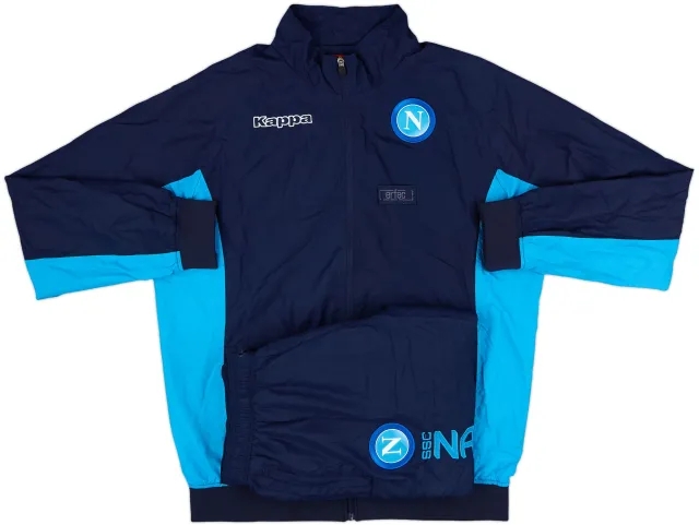 2017-18 Napoli Kappa Tracksuit - 6/10 - (XXL)
