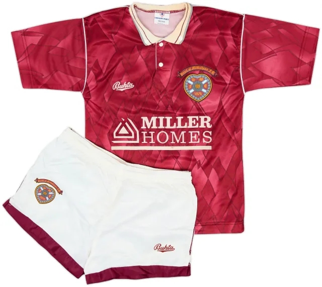 Bukta Heart of Midlothian Boys SS Home Mini Kit 1990/91