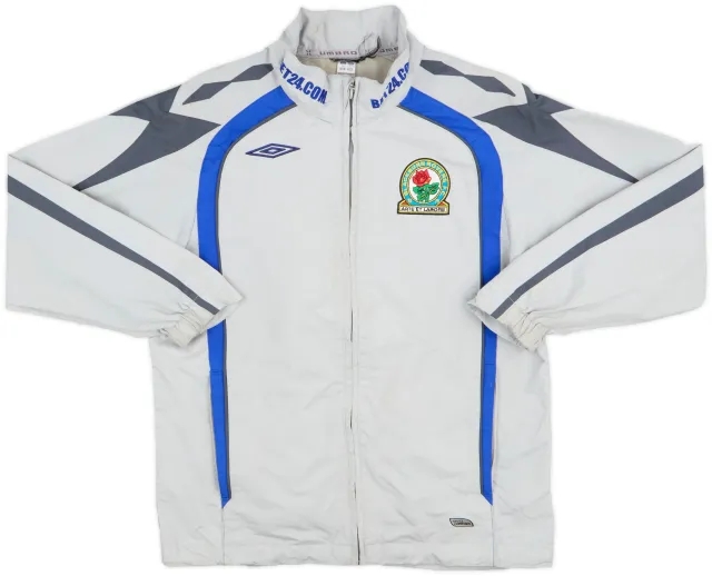 2007-08 Blackburn Rovers Umbro Hooded Rain Jacket - 8/10 - (M.Boys)