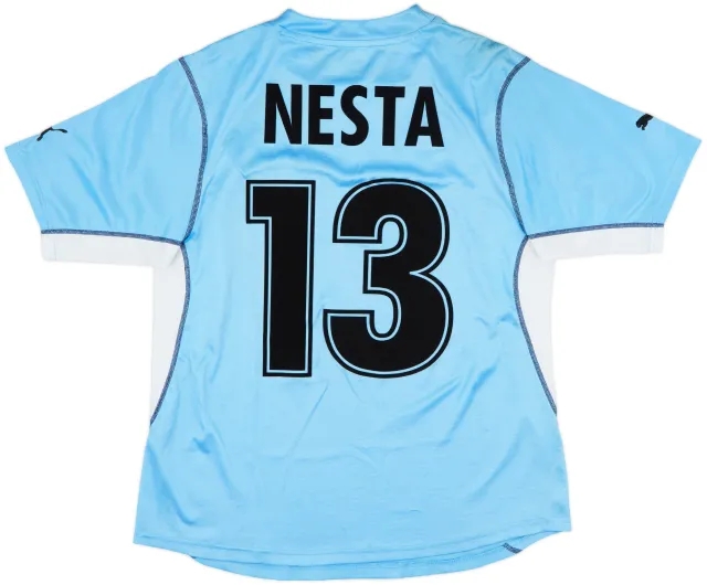 2001-02 Lazio Home Shirt Nesta #13 - 7/10 - (M)