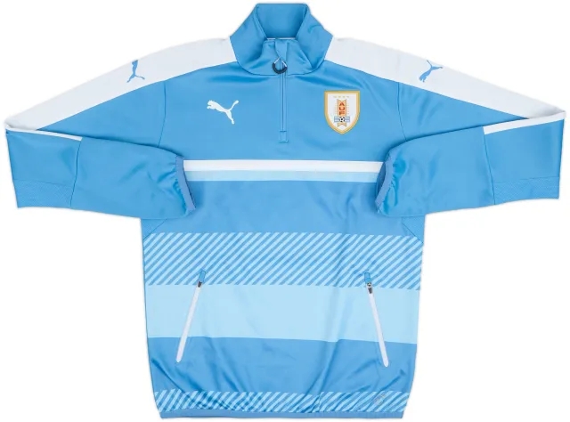 2016-17 Uruguay Puma 1/4 Zip Sweat Top - 9/10 - (M)