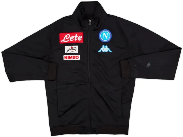 2016-17 Napoli Kappa Track Jacket - 8/10 - (L.Boys)