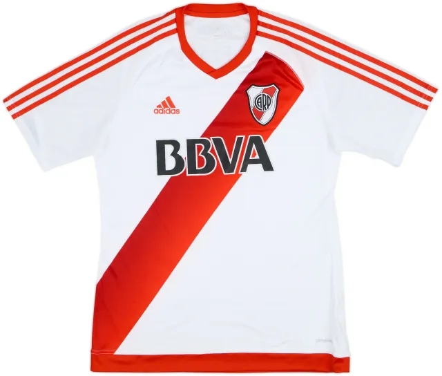 adidas River Plate Mens SS Home Shirt 2016/17